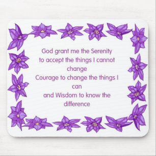 Serenity Prayer Mouse Mat