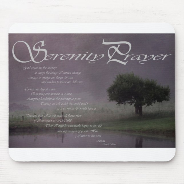 Serenity Prayer Mouse Mat (Front)