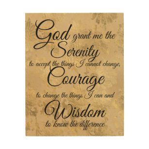 Serenity Prayer Wood Wall Art Zazzle Co Uk So that's why i used nature or floral backgrounds. zazzle