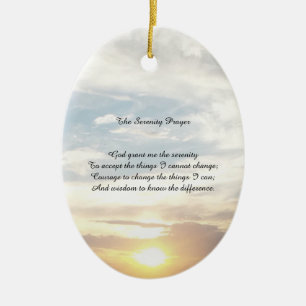 serenity prayer ornament