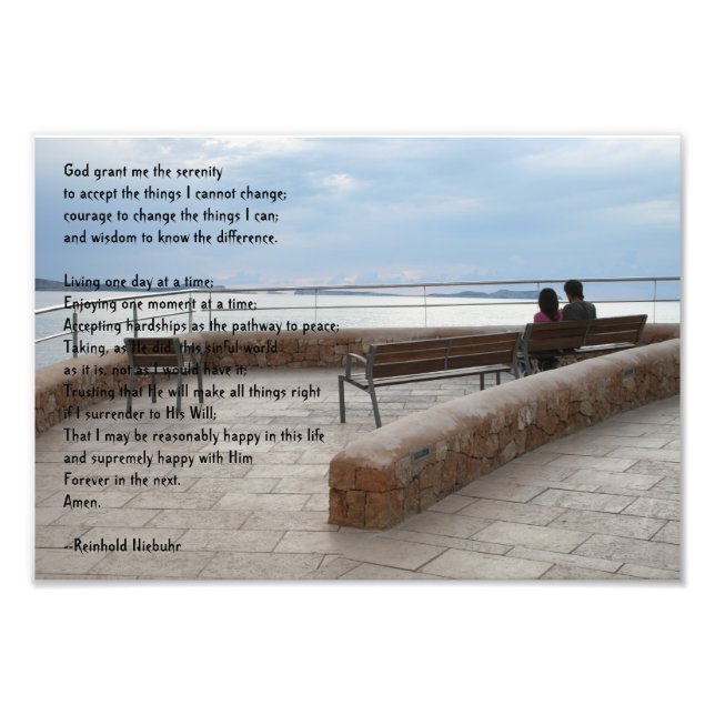 Serenity Prayer Photo Print (Front)