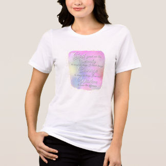 Serenity Prayer Pink and Gold Coffee Mug Tri-Blend Shirt