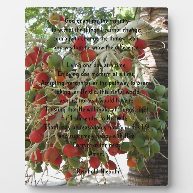 Serenity Prayer Plaque (Front)