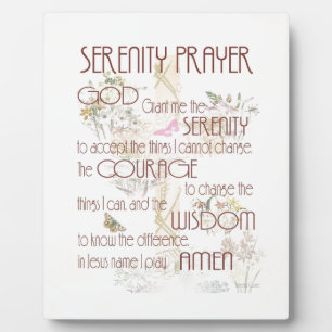 Serenity Prayer Plaque