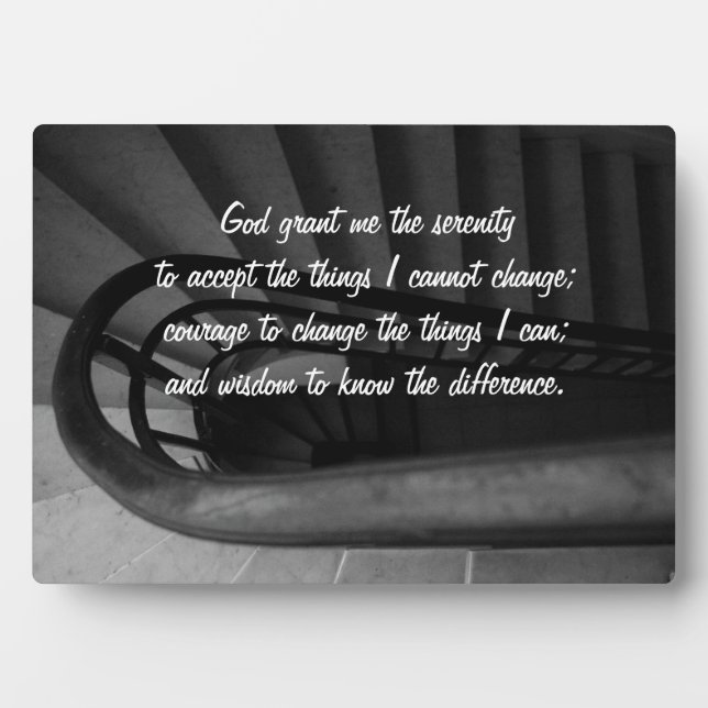 Serenity Prayer Plaque (Front)