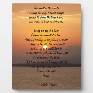 Serenity Prayer Plaque