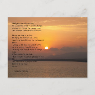 Serenity Prayer Postcard