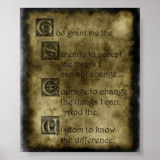 Serenity Prayer Poster