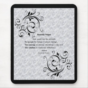 Serenity Prayer Poster Mouse Mat