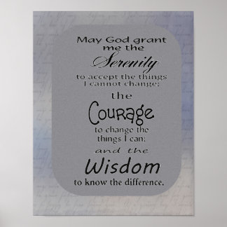 Serenity Prayer -- print