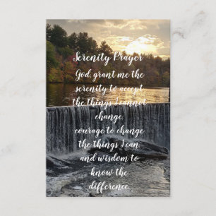 Serenity prayer RI FALLS  Ponaganset  Enclosure Card