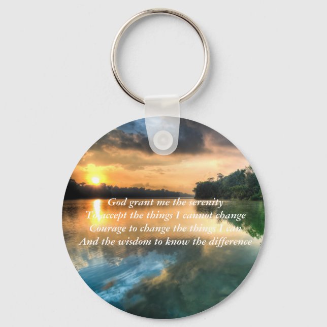 Serenity Prayer Scenic Keychain (Front)