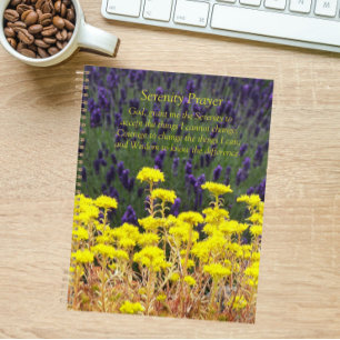 Serenity Prayer Summer Garden Floral Calendar   Planner