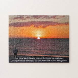 Serenity Prayer - Sunset Jigsaw Puzzle