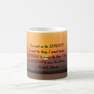 Serenity Prayer Sunset Mug