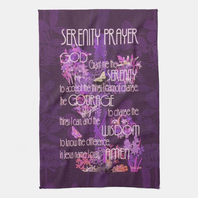 Serenity Prayer Tea Towel (Vertical)