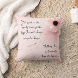 Serenity Prayer Throw Pillow
