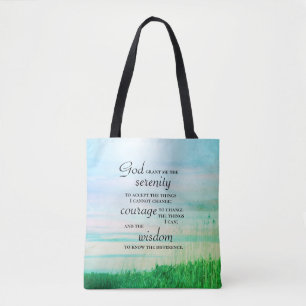 Serenity Prayer, Tote Bag