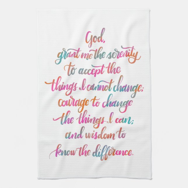 Serenity Prayer Towel (Vertical)