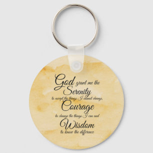 Serenity Prayer two designs Key Ring