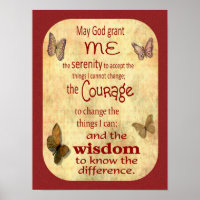 Serenity Prayer Version 3 -- poster art