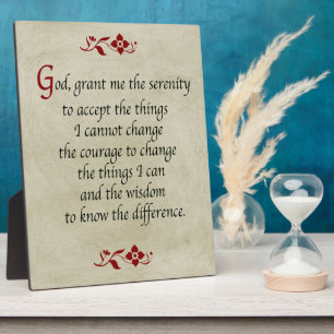 Serenity Prayer/Vintage Style Plaque