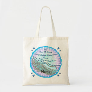 Serenity Prayer Violet Wing  tote bag