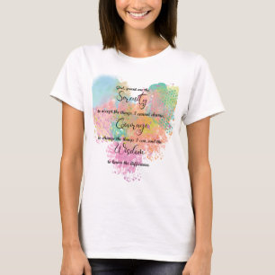 Serenity Prayer Watercolor T-Shirt