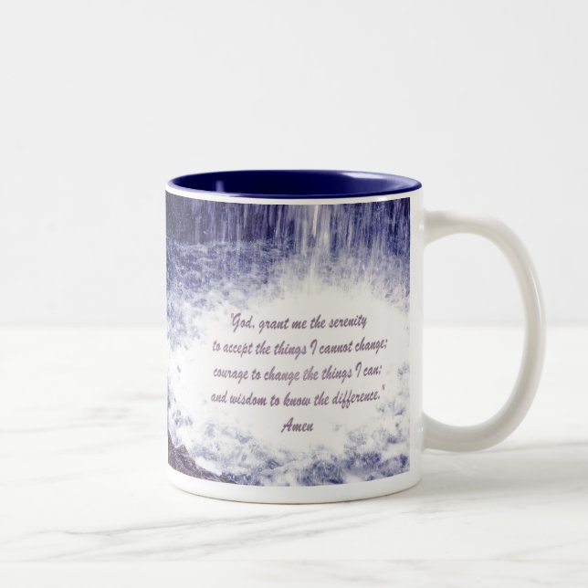 Serenity Prayer  Waterfalls Mug (Right)
