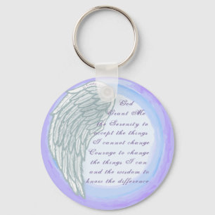 Serenity Prayer Wing Key Ring