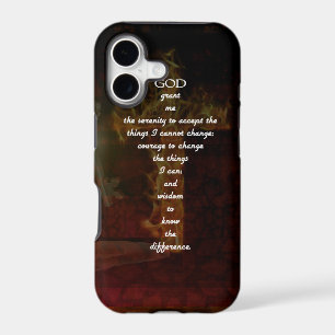 Serenity Prayer With Beautiful Christian Art