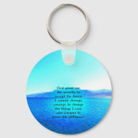 Serenity Prayer With Blue Ocean and Amazing Sky