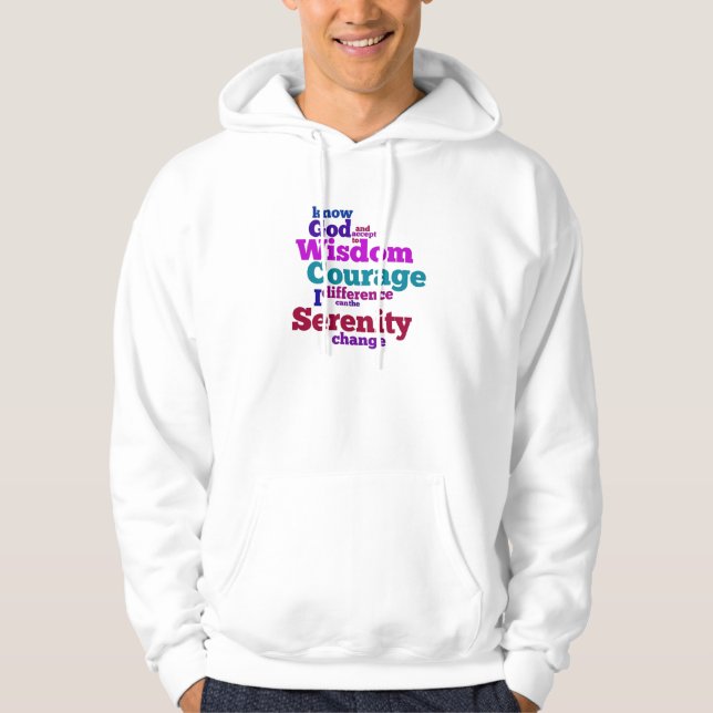 Serenity Prayer Wordle Hoodie (Front)