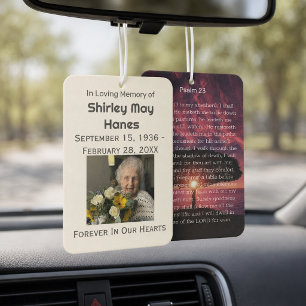 SERENITY Psalm 23 Sunset Memorial  Car Air Freshener