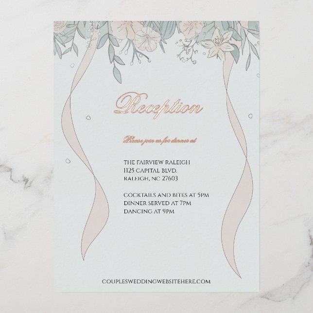 Serenity Reception Enclosure Foil Holiday Postcard (Front)