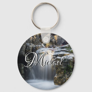 Serenity Spa Falls Keychain