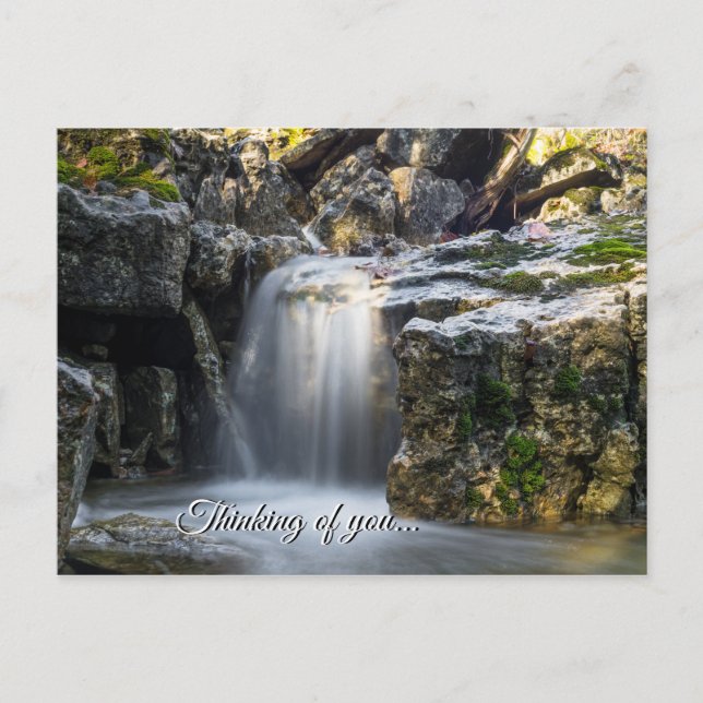 Serenity Spa Falls Thinking Of You Postcard (Front)