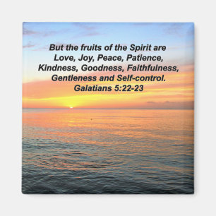 SERENITY SUNRISE GALATIANS 5 FRUIT OF THE SPIRIT MAGNET