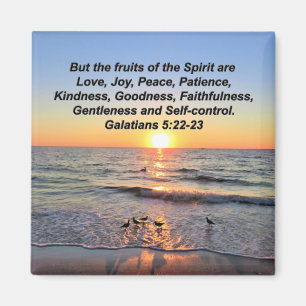 SERENITY SUNRISE GALATIANS FRUITS OF THE SPIRIT MAGNET