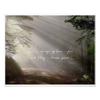 "Serenity Sunrise: Minimalist Morning Affirmation  Photo Print