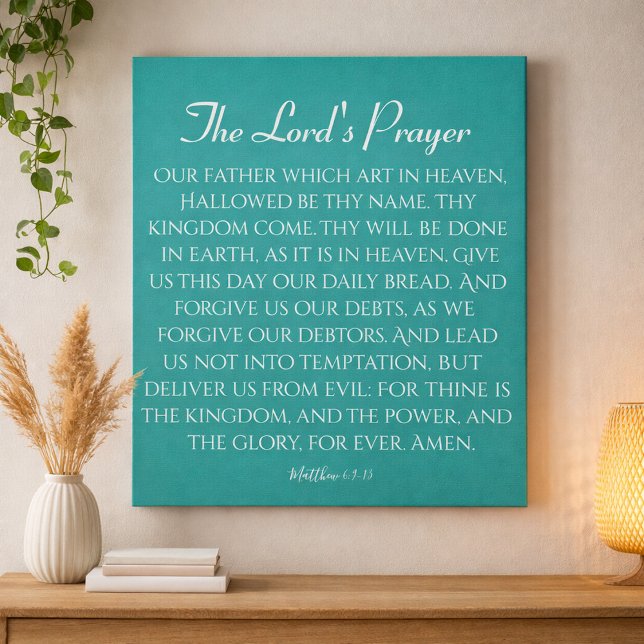 SERENITY | The Lord's Prayer Blue Green Poster (Creator Uploaded)