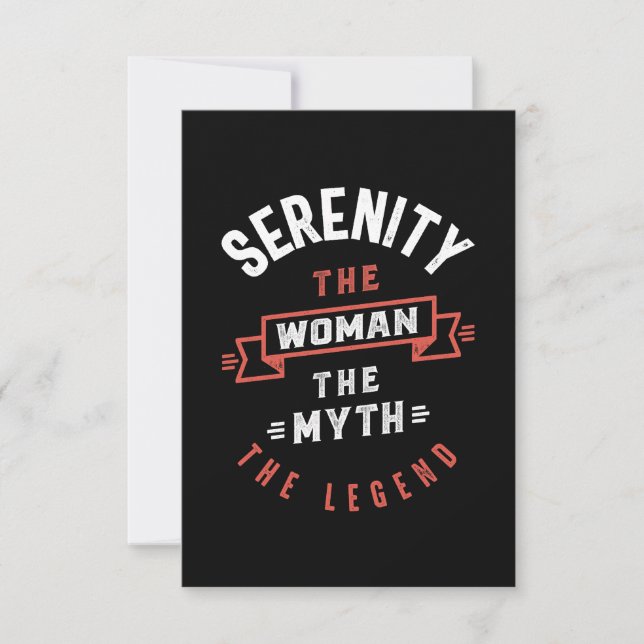 Serenity the Woman the Myth the Legend RSVP Card (Front)