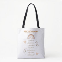 Serenity Tote Bag – Reusable Cute Bag
