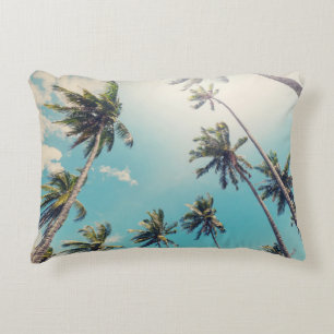 Serenity Tropical Beach Landscape Decorative Cushion