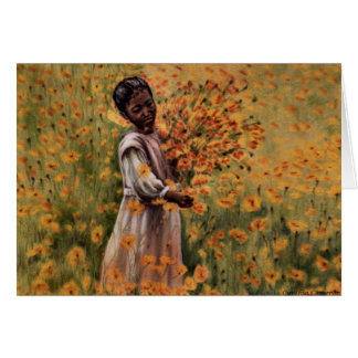Serenity - young girl in field of flowers