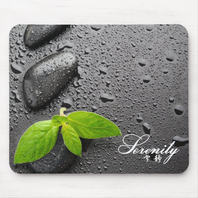 "Serenity" Zen Rocks Mousepad (Front)