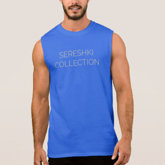 SERESHKI COLLECTION Logo Grey/Blue Muscle Tee