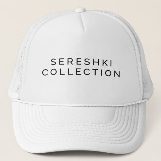 SERESHKI COLLECTION Logo White Trucker Hat