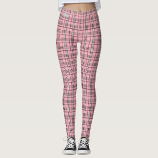 SERESHKI COLLECTION Pink Plaid Leggings