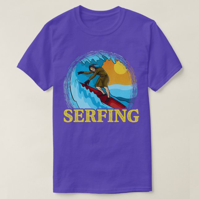 Serfing Funny Surfing Serf Mediaeval Peasant  T-Shirt (Design Front)
